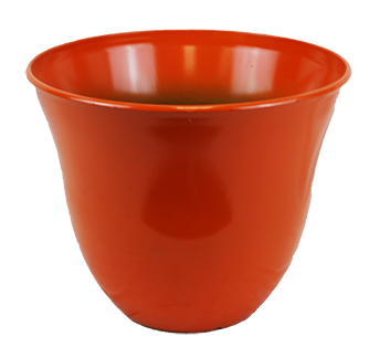 13 x 10.5 Baby Bell Planter Orange Gloss - 12 per case - Containers